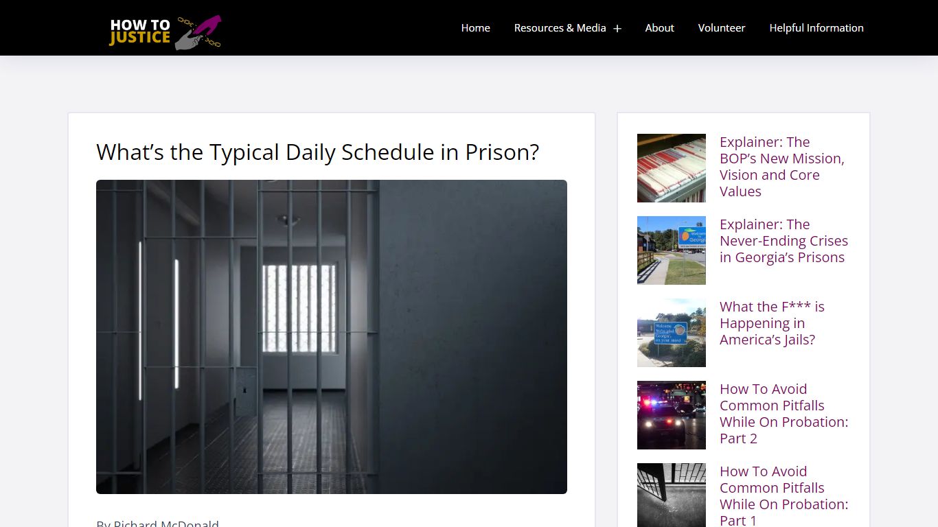 What’s the Typical Daily Schedule in Prison? - How to Justice
